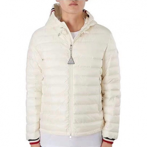 モンクレールメンズパッチモダンダックダウンパディングc01093.ホワイト