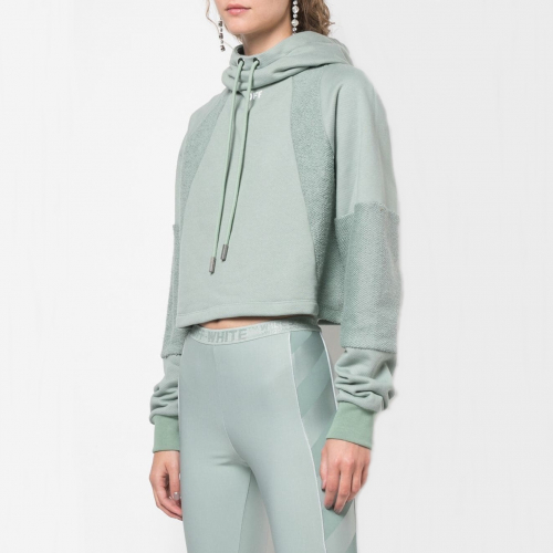 オフホワイトレディースオーバーサイズフーディf0209スカイブルー