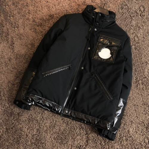 モンクレールメンズパッチモダンダックダウンジャケットc01109ブラック