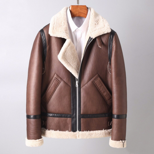 アクネストゥディオズメンズカジュアルレザージャケットn0033ブラウン