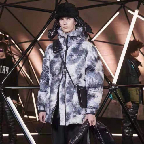 モンクレールメンズパッチモダンダウンパディングc01114..ブルー