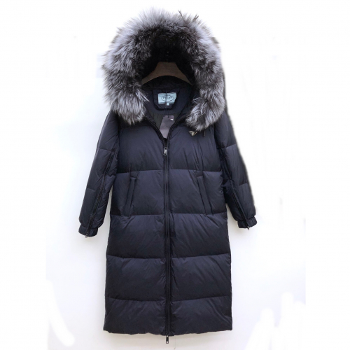 プラダレディースカジュアルダックダウンパディングa0828ネイビー