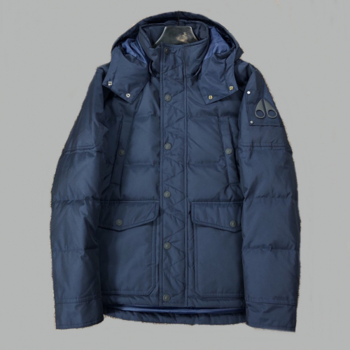 ムースナックルズメンズダックダウンジャケットo0073ブルー