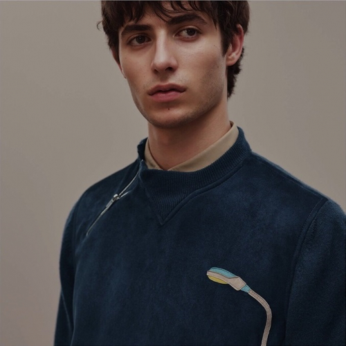 エルメスメンズトレンディベルベットスウェットシャツr328