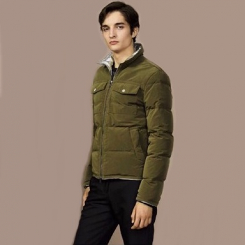 エルメスメンズモダンダックダウンパディングr0330.2(ネイビー/グリーン)