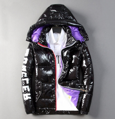 モンクレールメンズパッチモダンダックダウンパディングc01127ブラック