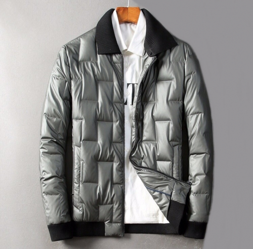 アルマーニメンズビジネスダックダウンジャケットm0425グレー