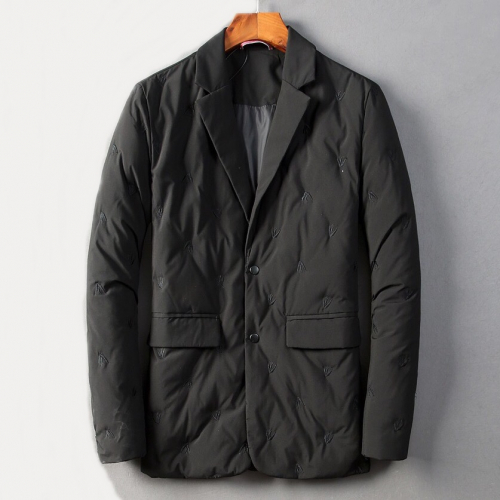 アレクサンダーマックイーンメンズプレミアムカジュアルダックダウンジャケットe0077ブラック