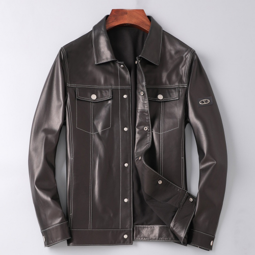 ルイヴィトンメンズレザージャケットu01411ブラック