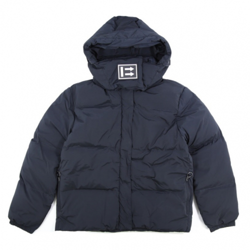 -オフホワイトメンズやじるしダックダウンパディングf0225ネイビー