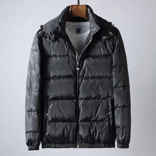 ヴェルサーチェメンズダックダウンパディングr0384.(m3).ブラック