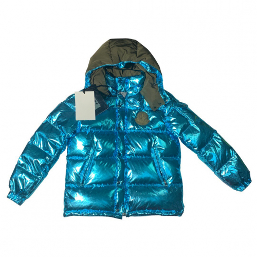 モンクレールメンズパッチモダンダウンパディングc01149.ブルー