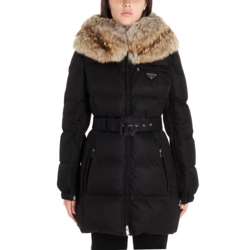 プラダレディースカジュアルダックダウンパディングa0488ブラック