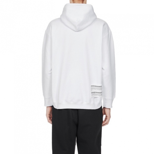 ヴェトモンメンズレッドオーバーサイズコットンフーディt0040.2(ホワイト/レッド)