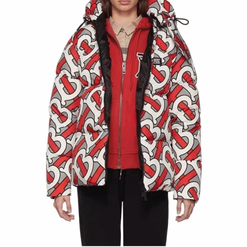 バーバリーレディースカジュアルダックダウンジャケットr01530レッド