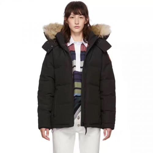 カナダグースメンズパッチカジュアルダックダウンパディングn0216.ブラック