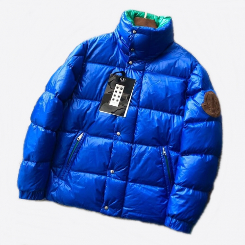 モンクレールメンズパッチモダンダックダウンパディングc01153.ブルー