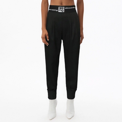 アレクサンダーワンレディーストレンディカジュアルパンツw0040ブラック