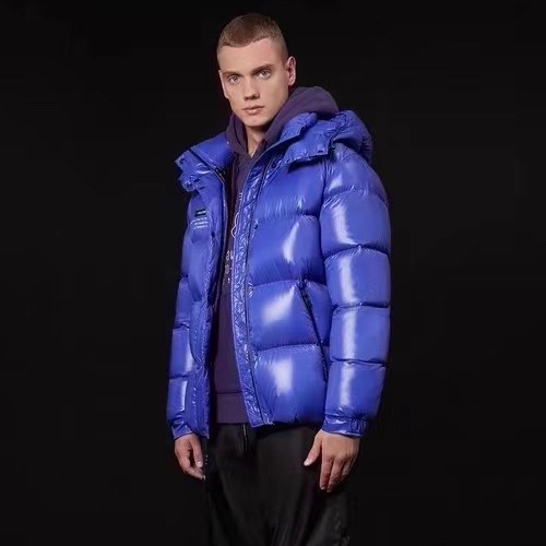 モンクレールメンズパッチモダンダックダウンパディングc01160.ブルー