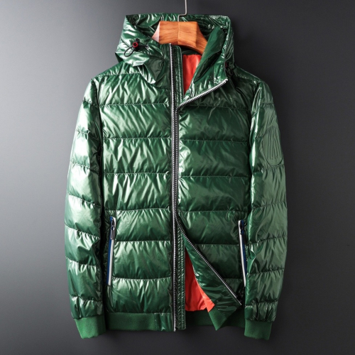 モンクレールメンズパッチモダンダックダウンパディングc01162グリーン