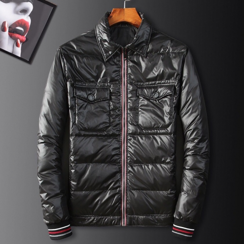 モンクレールメンズパッチモダンダックダウンパディングc01163ブラック