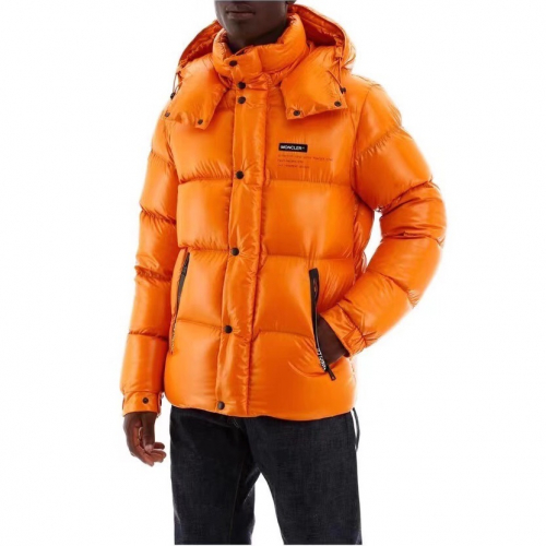 モンクレールメンズパッチモダンダックダウンパディングc011634.オレンジ