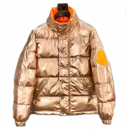 モンクレールメンズパッチモダンダックダウンパディングc01170ゴールド