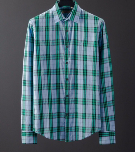 バーバリーメンズヴィンテージコットンシャツr01566グリーン