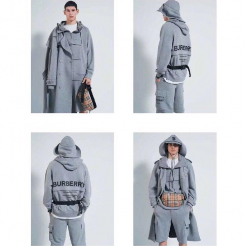 バーバリーメンズカジュアルフーディr01595グレー