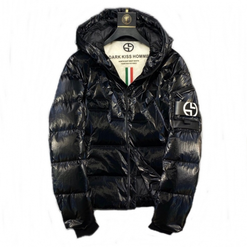 アルマーニメンズダックダウンパディングm0453ブラック