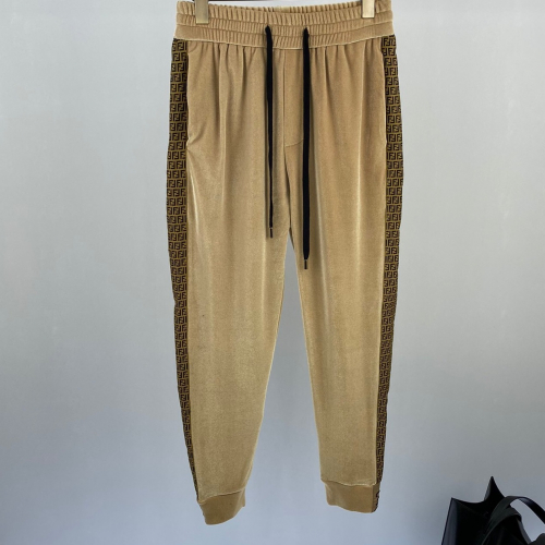 ェンディメンズカジュアルイニシャルベルベットトレーニングパンツn0450キャメル