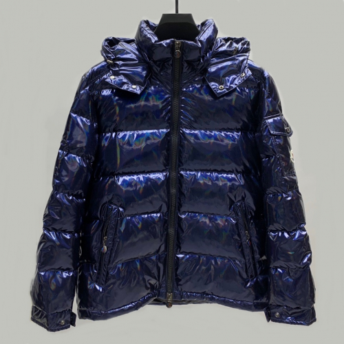 モンクレールメンズパッチモダンダウンパディングc01203ブルー