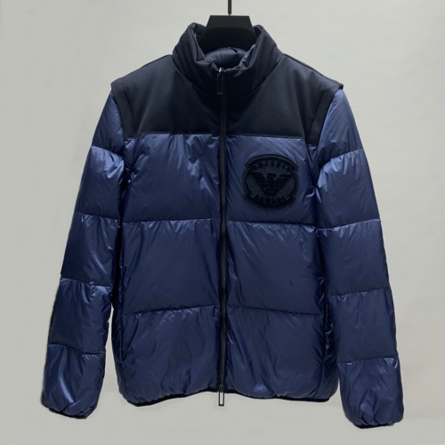 アルマーニメンズダウンパディングm0455ブルー