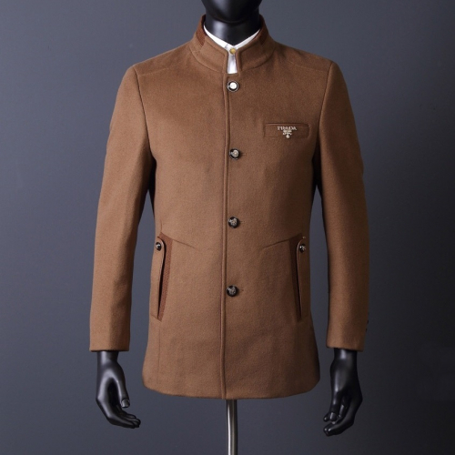 プラダメンズビジネスカシミヤスーツジャケットa0855ブラウン