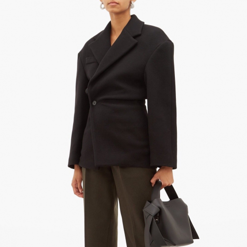 アレクサンダーワンレディースカシミヤジャケットw0045ブラック