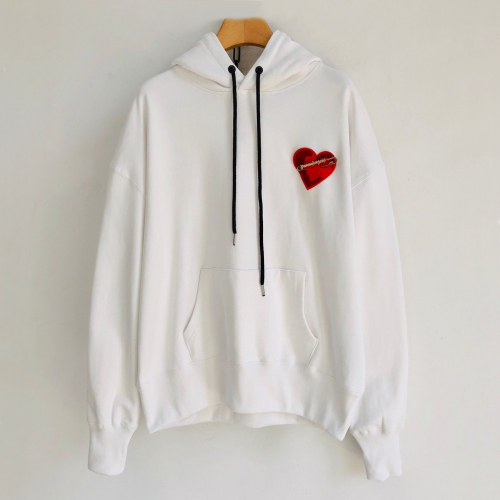 パームエンジェルスメンズオーバーサイズコットン起毛フーディm0059ホワイト