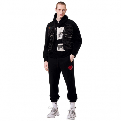 パームエンジェルスメンズコットン起毛トレーニングパンツm0060ブラック