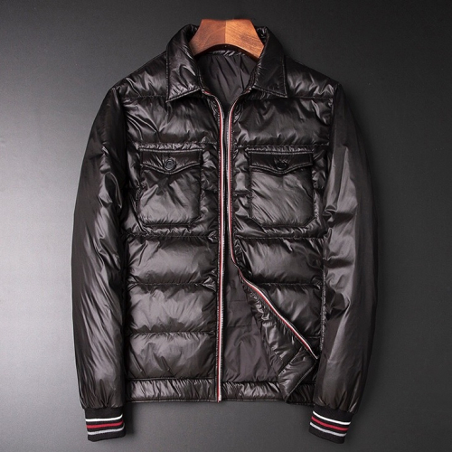 モンクレールメンズパッチモダンダックダウンパディングc01206ブラック