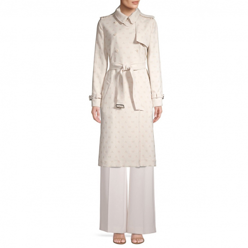 マックスマーラレディーストレンディコットンコートx0039アイボリー