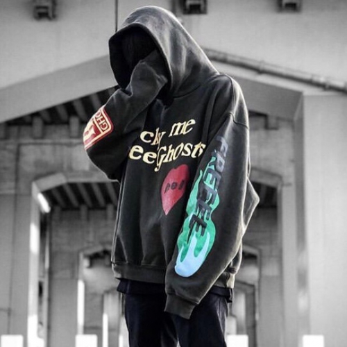 カニエウェストメンズオーバーサイズコットンフーディy0027カーキ