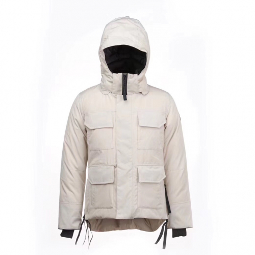 カナダグースメンズパッチカジュアルダックダウンジャケットn0228.ホワイト