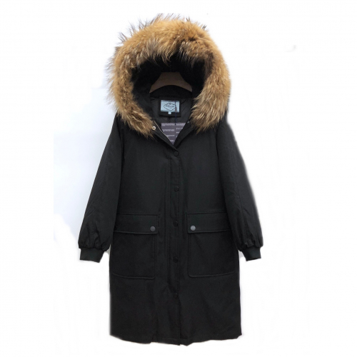 プラダレディースカジュアルダウンパディングa0860ブラック