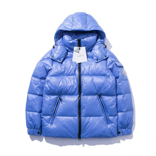 モンクレールメンズパッチモダンダックダウンパディングc01222.スカイブルー