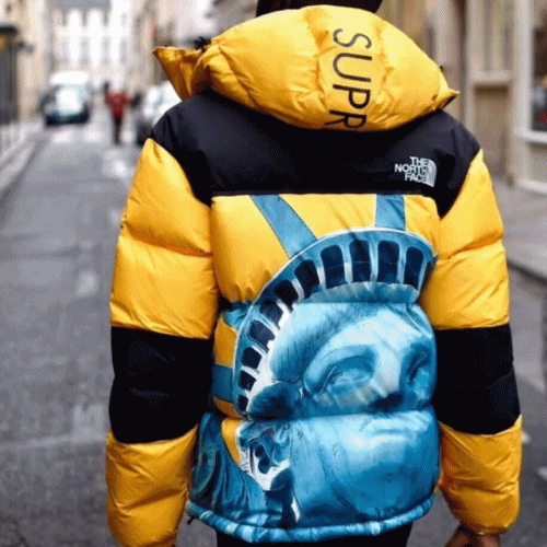 ザノースフェイスメンズダウンパディングr0093イエロー