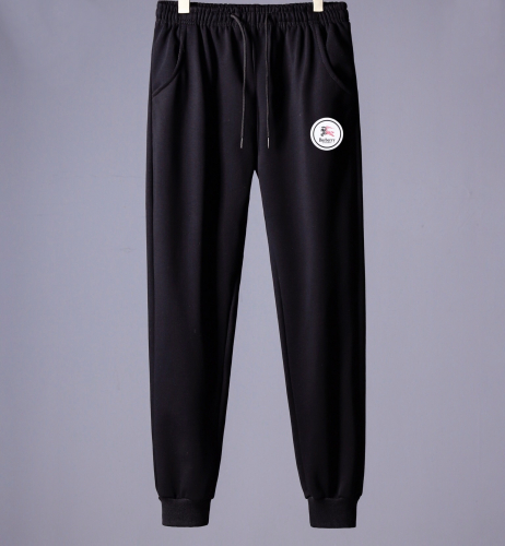 バーバリーメンズカジュアルコットン起毛トレーニングパンツr01648ブラック