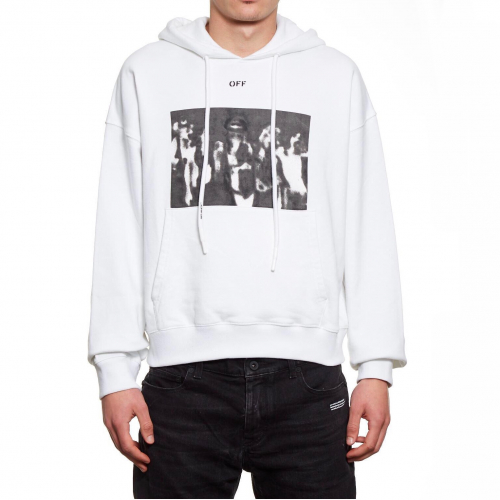 オフホワイトメンズオーバーサイズフーディf0263ホワイト