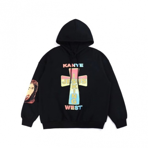 カニエウェストメンズオーバーサイズコットン起毛フーディy0028ブラック