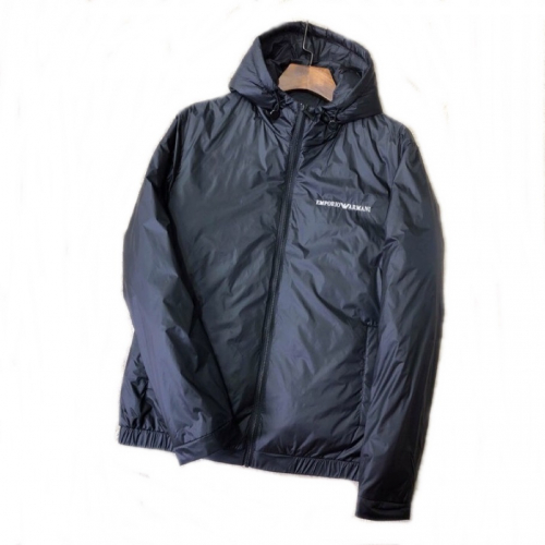 アルマーニメンズビジネスダックダウンジャケットm0474ブラック