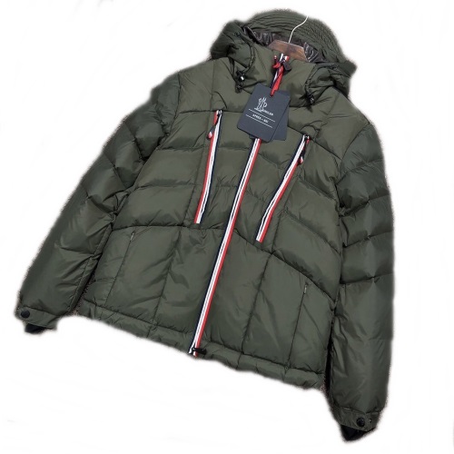 モンクレールメンズパッチモダンダックダウンパディングc01234グリーン