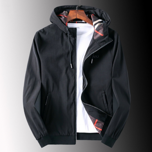 バーバリーメンズカジュアルウィンドブレーカージャケットr01683ブラック